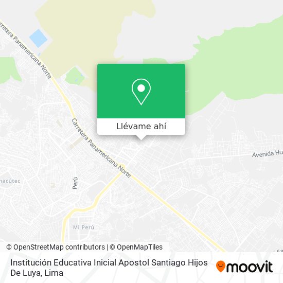 Mapa de Institución Educativa Inicial Apostol Santiago Hijos De Luya