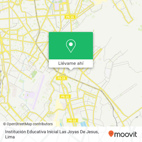 Mapa de Institución Educativa Inicial Las Joyas De Jesus