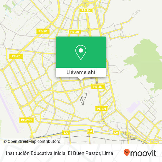 Mapa de Institución Educativa Inicial El Buen Pastor