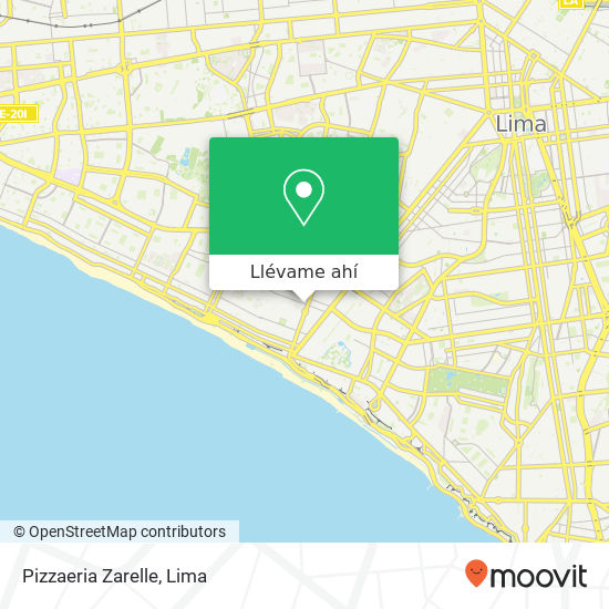 Mapa de Pizzaeria Zarelle
