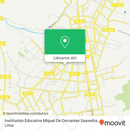 Mapa de Institución Educativa Miguel De Cervantes Saavedra