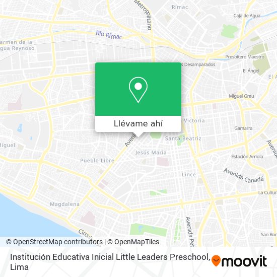Mapa de Institución Educativa Inicial Little Leaders Preschool