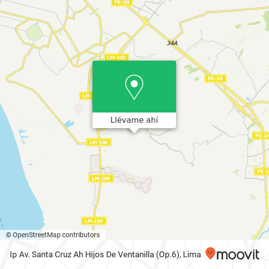Mapa de Ip Av. Santa Cruz Ah Hijos De Ventanilla (Op.6)
