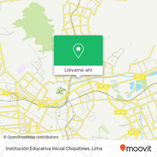 Mapa de Institución Educativa Inicial Chiquitines