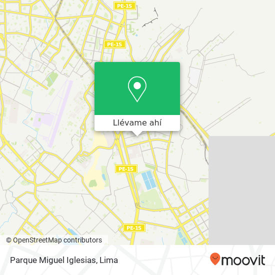 Mapa de Parque Miguel Iglesias