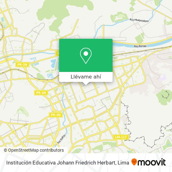 Mapa de Institución Educativa Johann Friedrich Herbart
