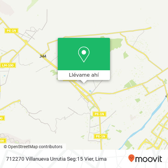 Mapa de 712270 Villanueva Urrutia Seg:15 Vier