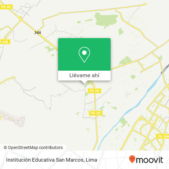 Mapa de Institución Educativa San Marcos