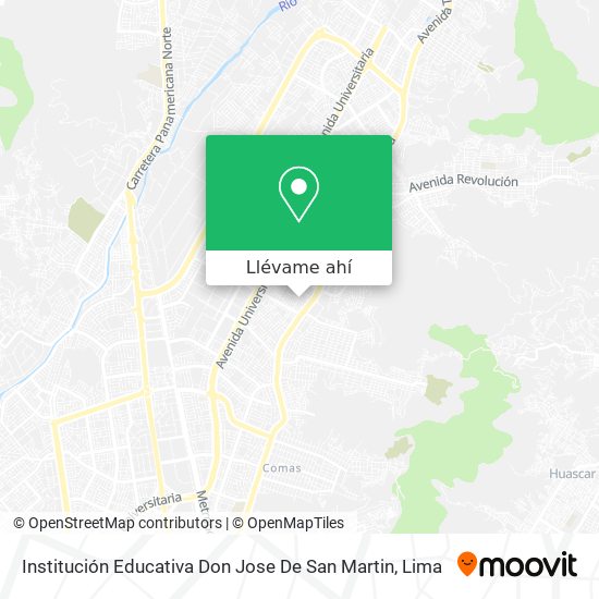 Mapa de Institución Educativa Don Jose De San Martin