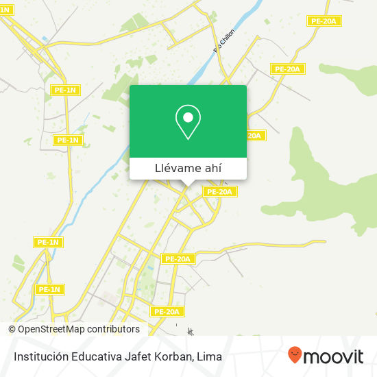 Mapa de Institución Educativa Jafet Korban