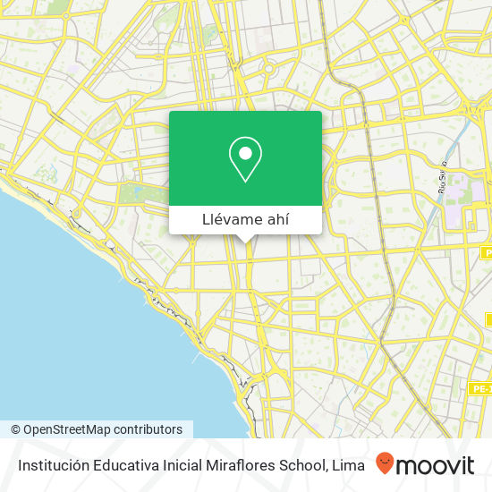 Mapa de Institución Educativa Inicial Miraflores School