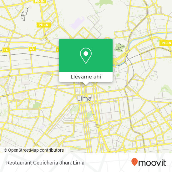 Mapa de Restaurant Cebicheria Jhan