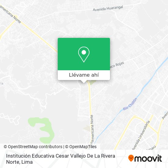 Mapa de Institución Educativa Cesar Vallejo De La Rivera Norte