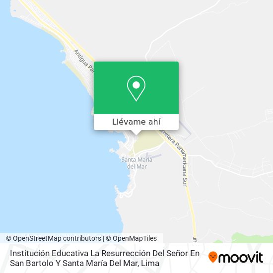 Mapa de Institución Educativa La Resurrección Del Señor En San Bartolo Y Santa María Del Mar