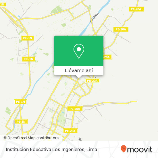 Mapa de Institución Educativa Los Ingenieros