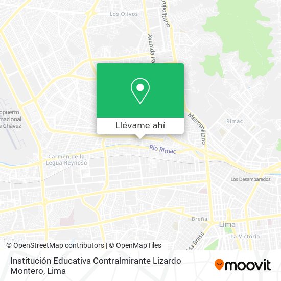Mapa de Institución Educativa Contralmirante Lizardo Montero