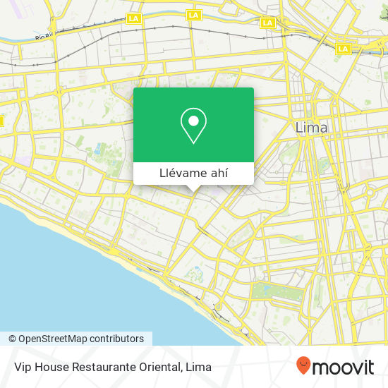 Mapa de Vip House Restaurante Oriental