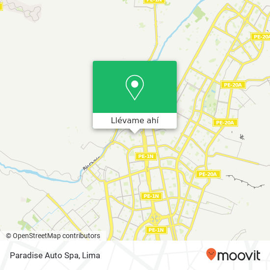 Mapa de Paradise Auto Spa