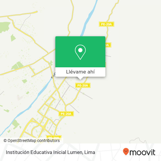 Mapa de Institución Educativa Inicial Lumen