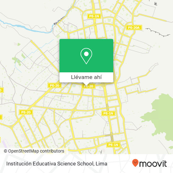 Mapa de Institución Educativa Science School