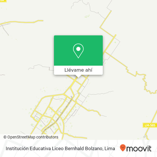 Mapa de Institución Educativa Liceo Bernhald Bolzano