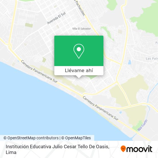 Mapa de Institución Educativa Julio Cesar Tello De Oasis