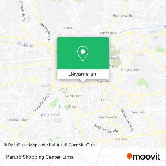 Mapa de Paruro Shopping Center