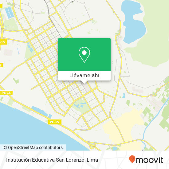 Mapa de Institución Educativa San Lorenzo