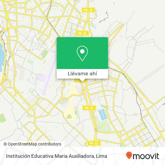 Mapa de Institución Educativa Maria Auxiliadora