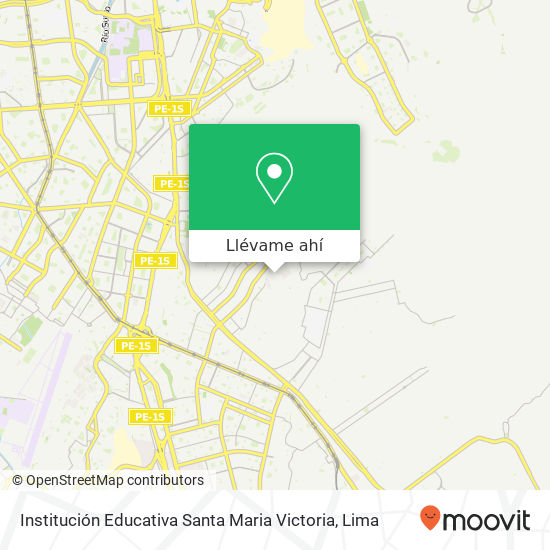 Mapa de Institución Educativa Santa Maria Victoria
