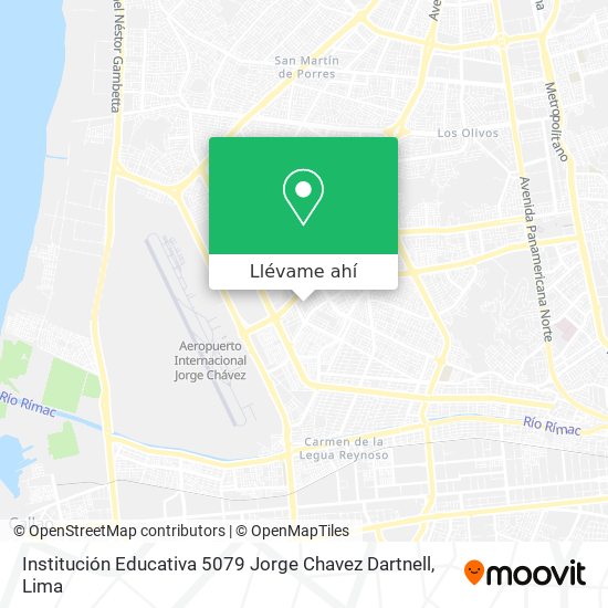 Mapa de Institución Educativa 5079 Jorge Chavez Dartnell