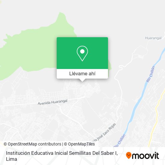 Mapa de Institución Educativa Inicial Semillitas Del Saber I