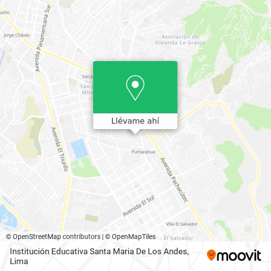 Mapa de Institución Educativa Santa Maria De Los Andes