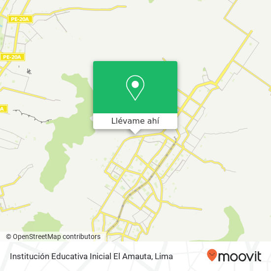 Mapa de Institución Educativa Inicial El Amauta