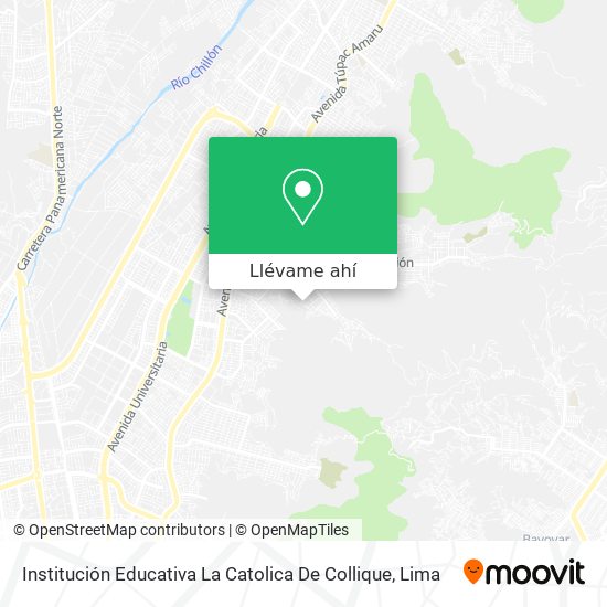 Mapa de Institución Educativa La Catolica De Collique