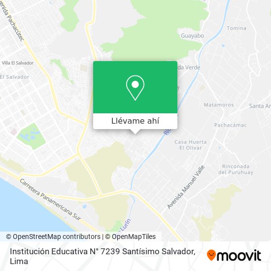 Mapa de Institución Educativa N° 7239 Santísimo Salvador
