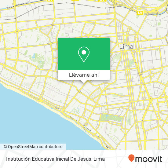 Mapa de Institución Educativa Inicial De Jesus