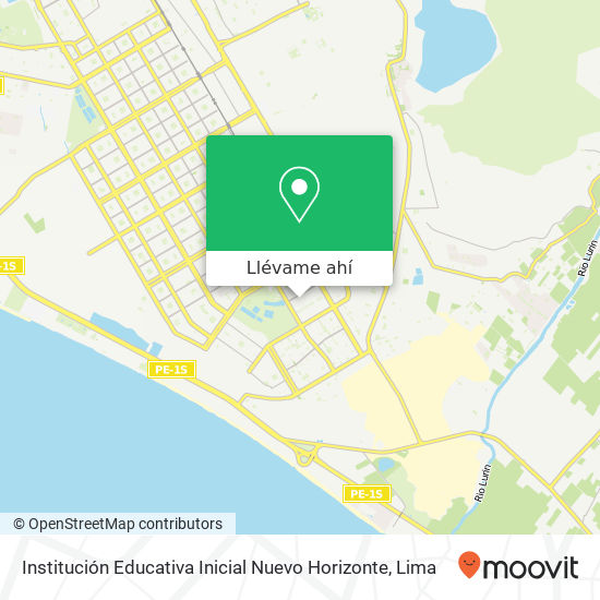 Mapa de Institución Educativa Inicial Nuevo Horizonte