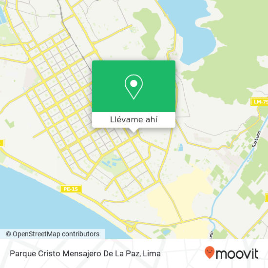Mapa de Parque Cristo Mensajero De La Paz