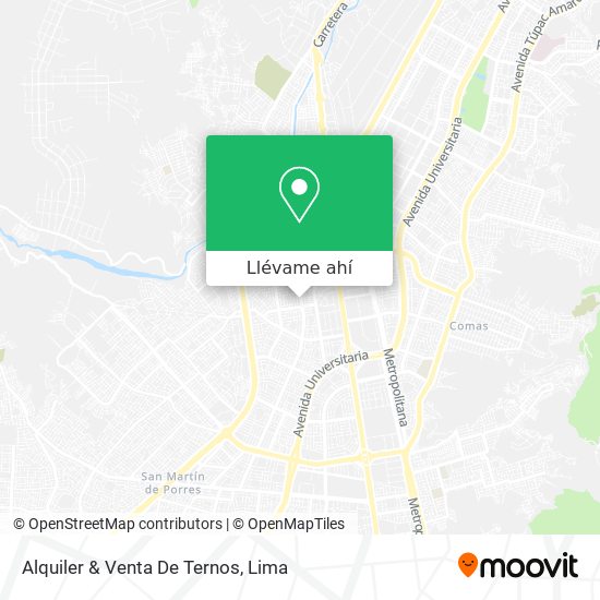 Mapa de Alquiler & Venta De Ternos