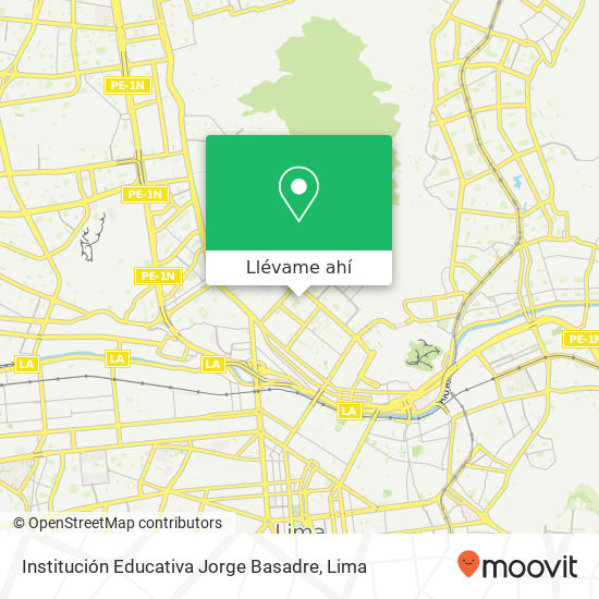 Mapa de Institución Educativa Jorge Basadre