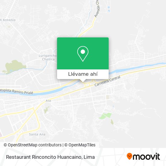 Mapa de Restaurant Rinconcito Huancaino
