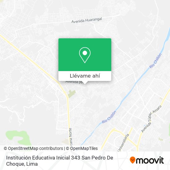 Mapa de Institución Educativa Inicial 343 San Pedro De Choque