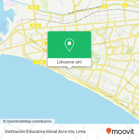 Mapa de Institución Educativa Inicial Arco Iris