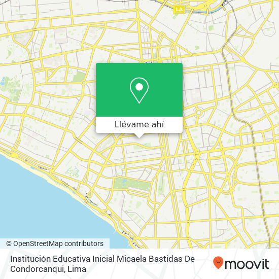 Mapa de Institución Educativa Inicial Micaela Bastidas De Condorcanqui