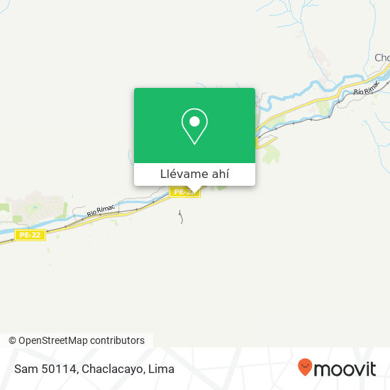 Mapa de Sam 50114, Chaclacayo