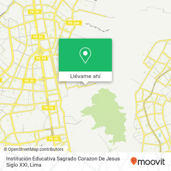 Mapa de Institución Educativa Sagrado Corazon De Jesus Siglo XXI