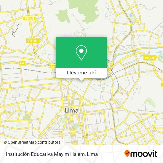 Mapa de Institución Educativa Mayim Haiem