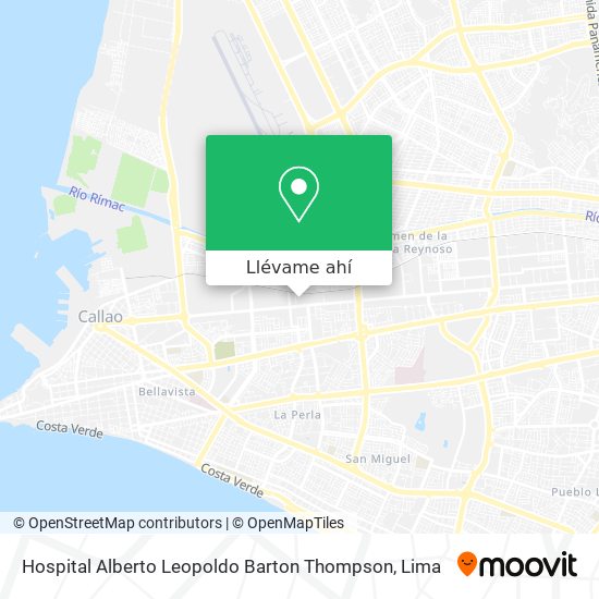 Mapa de Hospital Alberto Leopoldo Barton Thompson