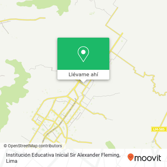 Mapa de Institución Educativa Inicial Sir Alexander Fleming